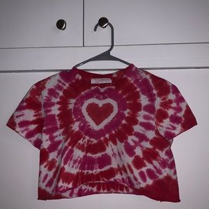 cute tie-die cropped tee